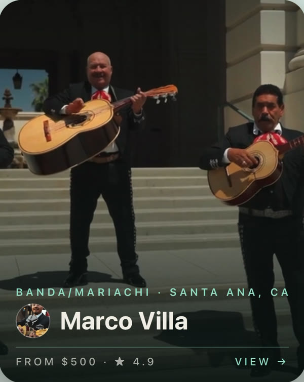 Mariachi musicians performing at a celebration